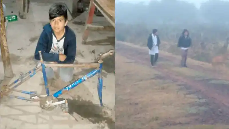 Niños caminan 9 kilómetros hasta la escuela y buscan conseguirles bicicletas