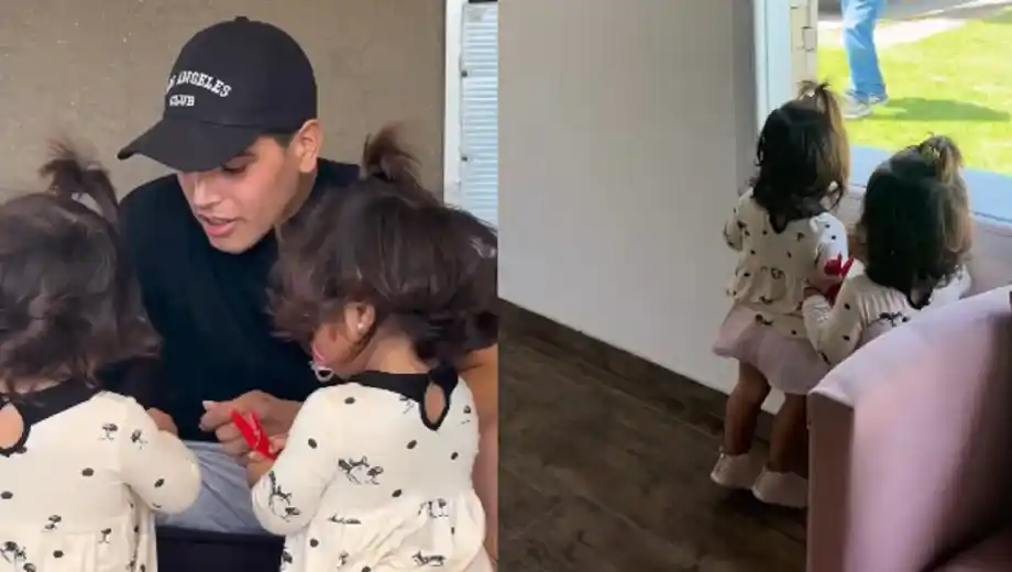 Así fue el emotivo reencuentro de Thiago Medina con sus hijas tras 28 días internado