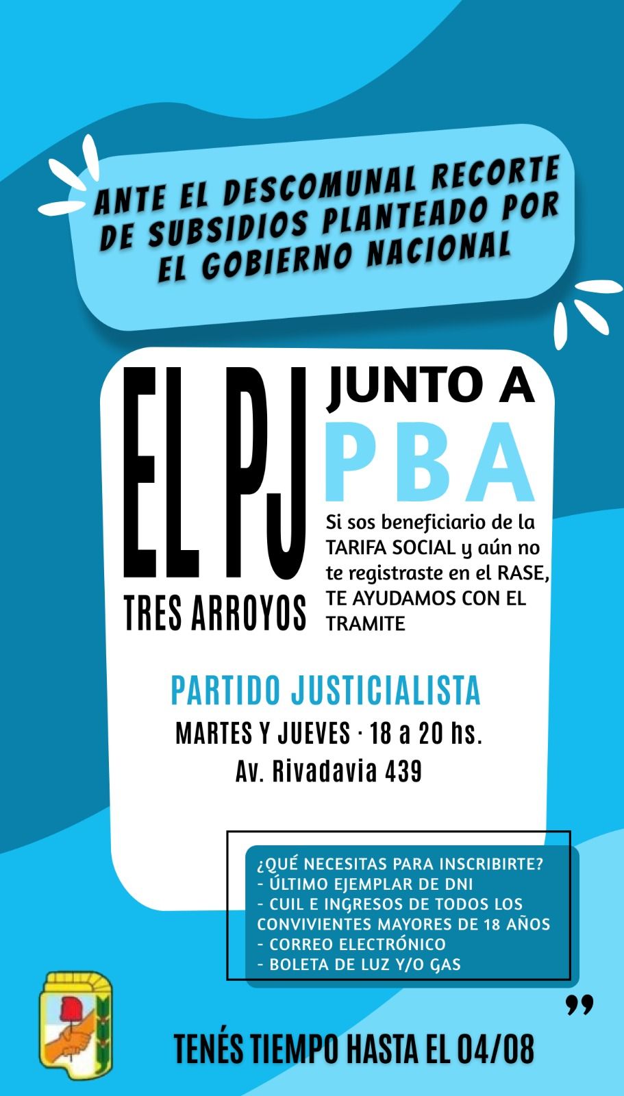 Subsidios en la energía: el PJ brinda asesoramiento a beneficiarios de la Tarifa Social