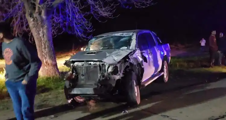 Motociclistas salvaron su vida de milagro tras accidente en ruta 191