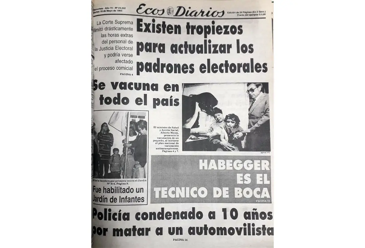 Martes 18 de mayo de 1993