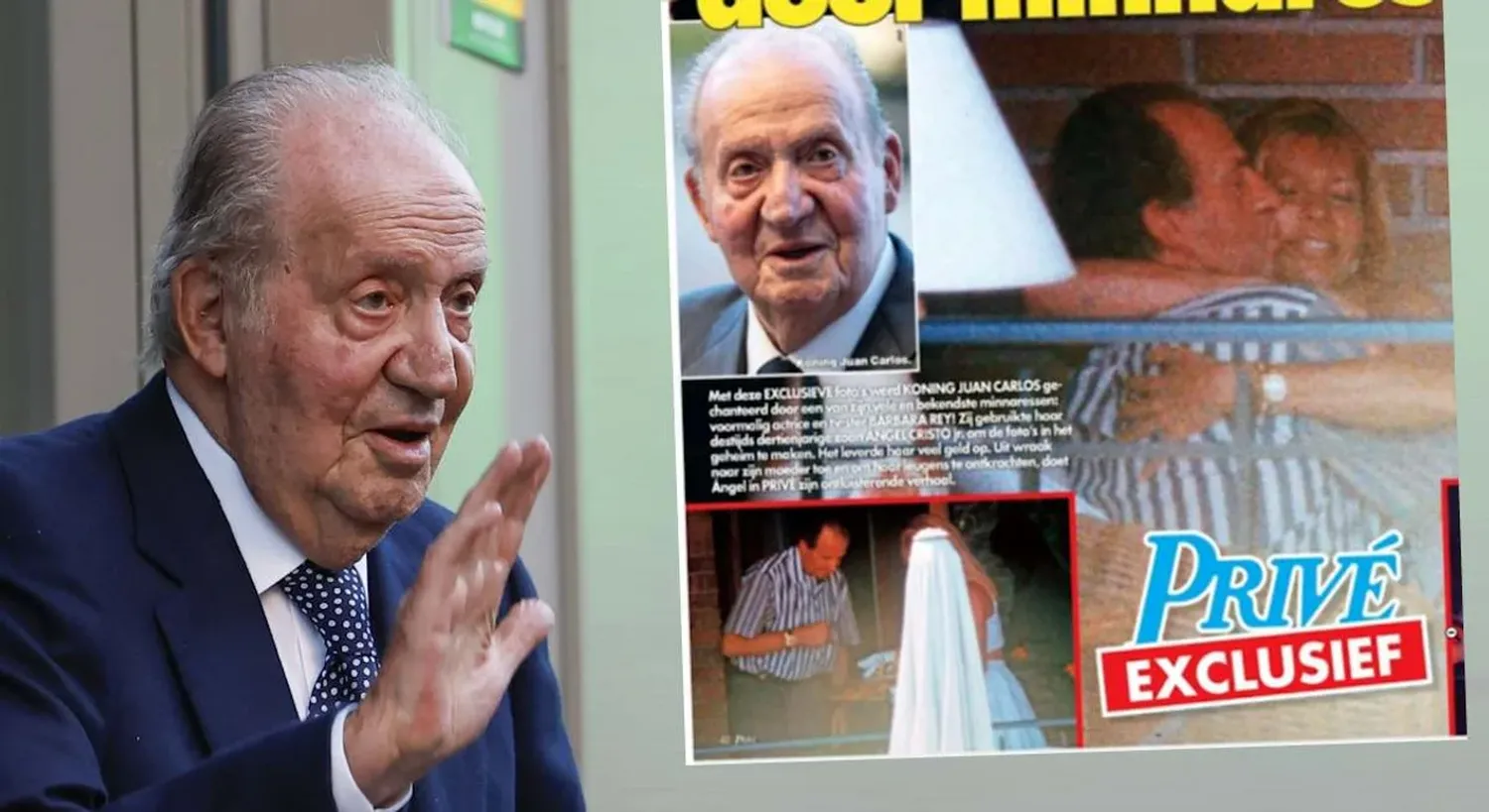 Aparecieron fotos del Rey Juan Carlos besándose con Bárbara Rey