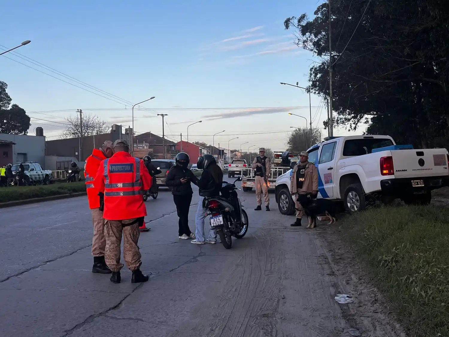 Fuerzas federales realizaron un amplio operativo de control en la zona de Monte Varela