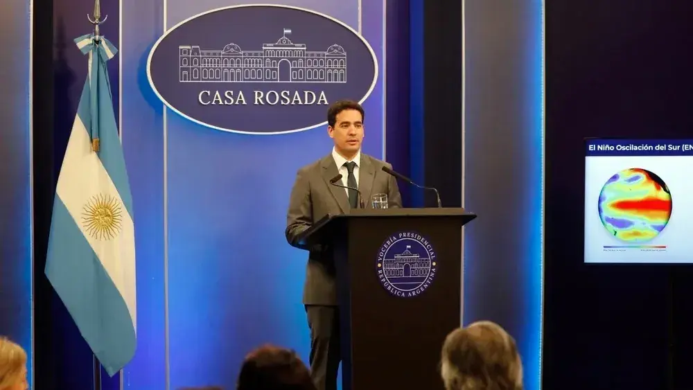 El vocero Javier Ravier.