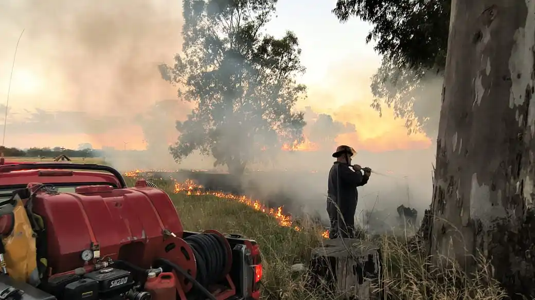 Se produjo un incendio en el predio del Seminario del Instituto Pío XII