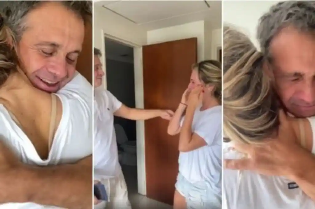 Sergio Lapegüe fue dado de alta y volvió a su casa