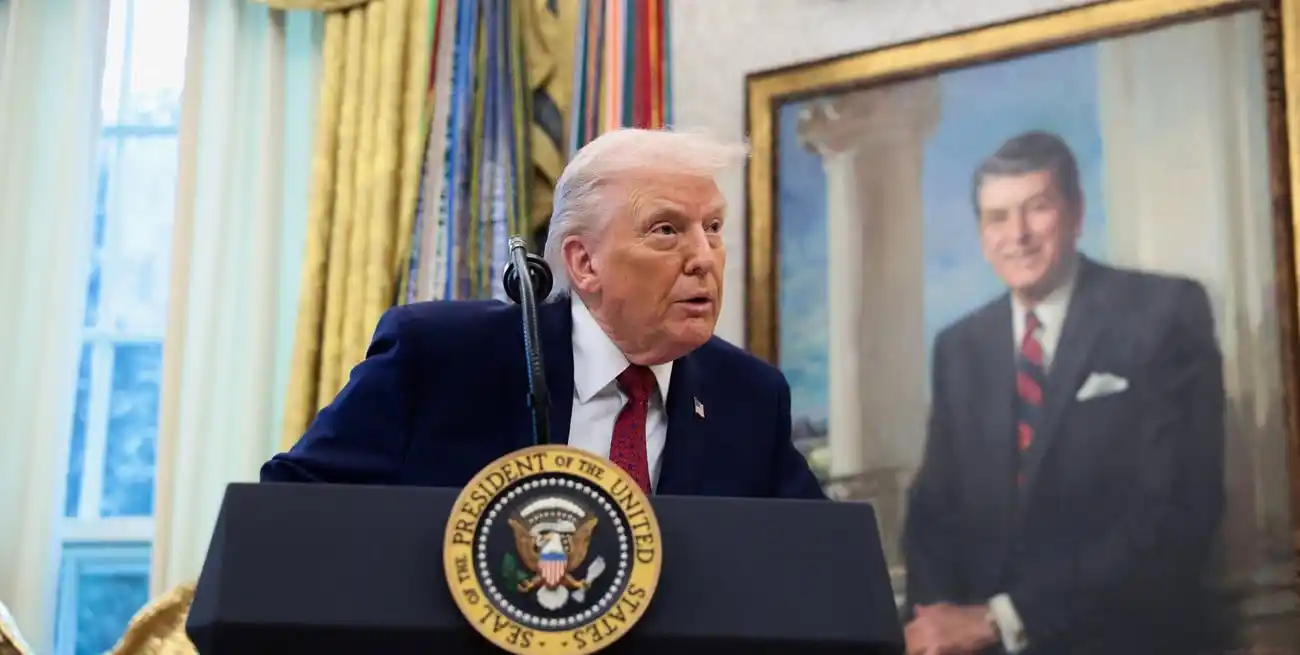 Trump anunció nuevas restricciones migratorias desde la Casa Blanca. Foto: Reuters