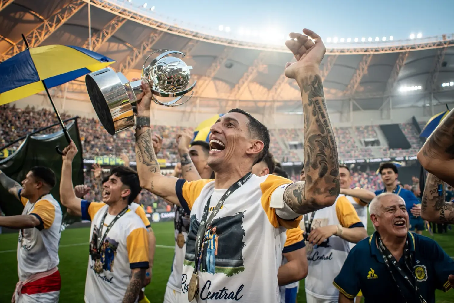 Di María, tras la coronación de Central en la Supercopa Internacional: "El plantel se lo merecía"