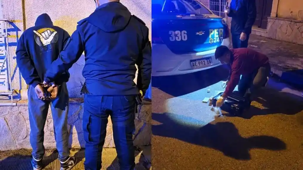 Lo pararon en un control, se le cayó algo del bolsillo y terminó complicado