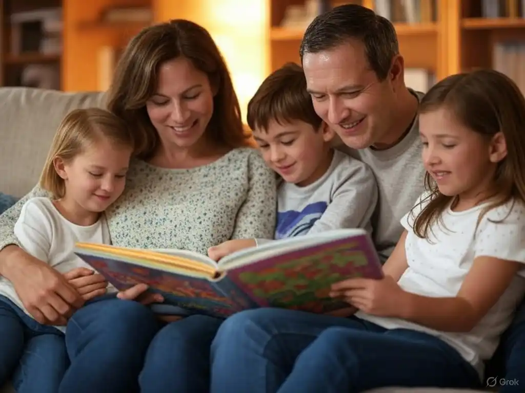 Interconectados. Es importante fomentar hábitos diarios de higiene emocional, como leer en familia.