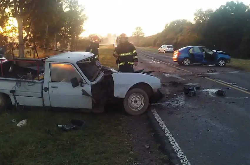 Un muerto y un herido grave en un fuerte siniestro vial en la ruta provincial 92