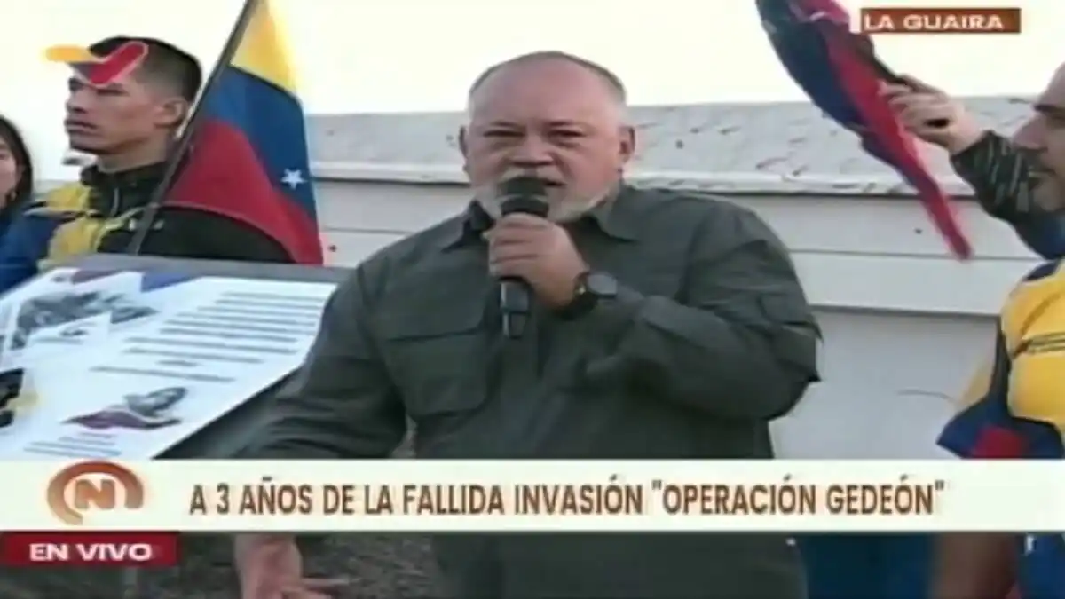 DIOSDADO CABELLO arremete otra vez contra EE.UU.: a 3 años de la Operación Gedeón