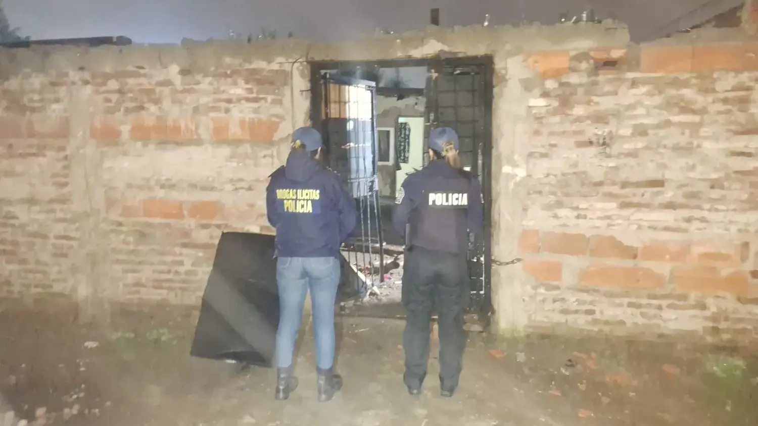 Uno de los operativos desarrollados en el marco de una pesquisa por el comercio de drogas