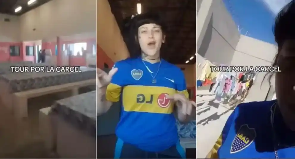 VIDEO | Una presa hizo un "tour por la cárcel" y causó indignación en las redes
