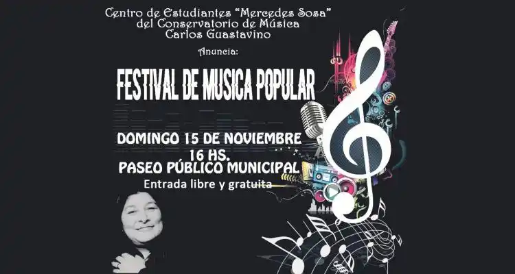 > Música popular en el Paseo Público