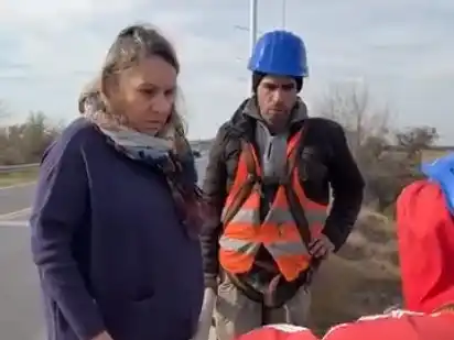 Dora Bogdan se refirió a la obra de iluminación del Puente Pellegrini y las trabas burocráticas