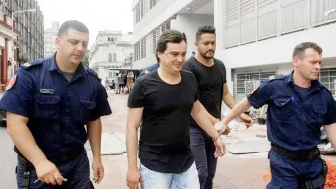Juan Pablo Aguilera y Alejandro Almada, cuando fueron detenidos en 2018.