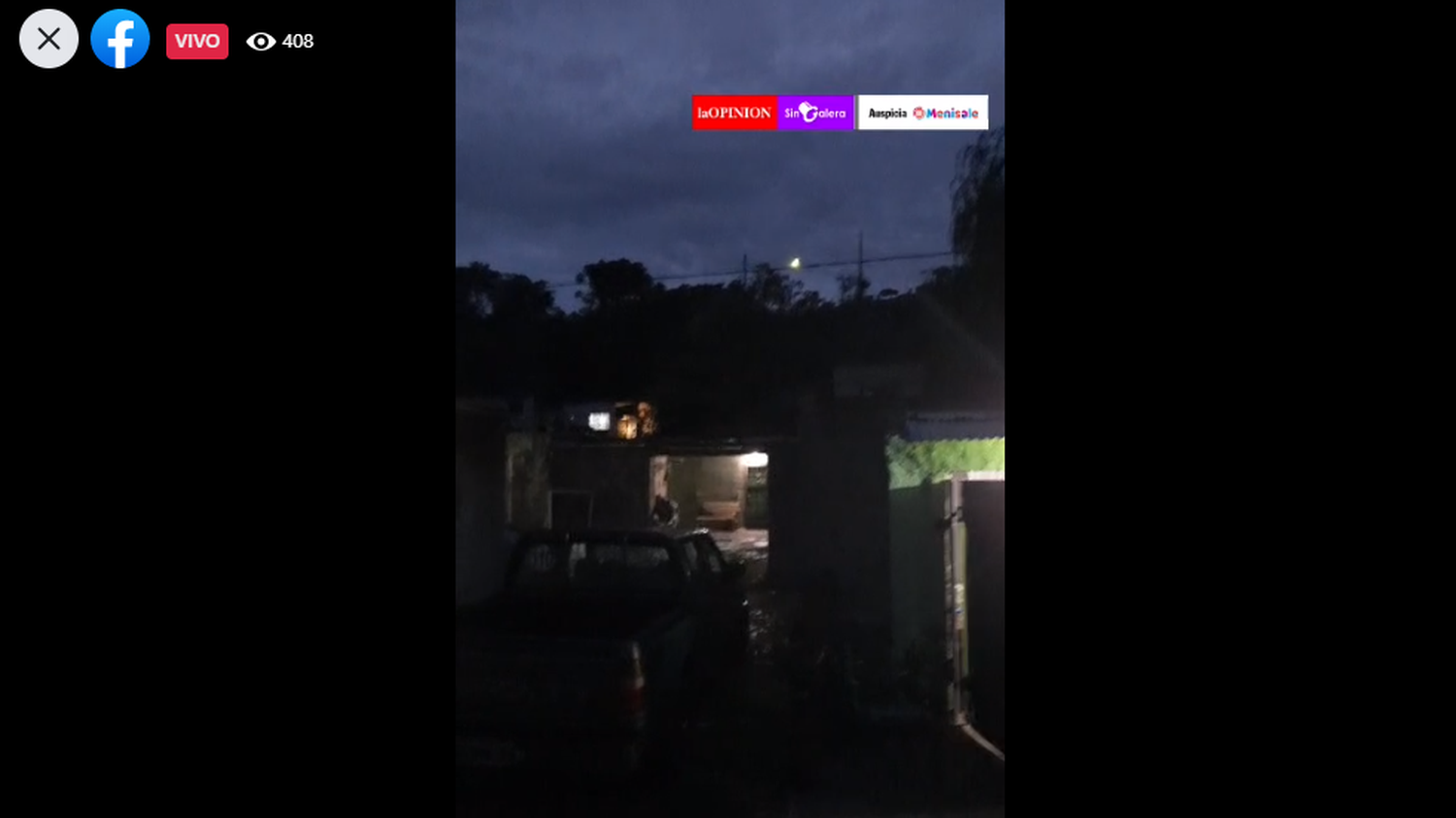 Se desmoronó una vivienda en Bajada al Puerto