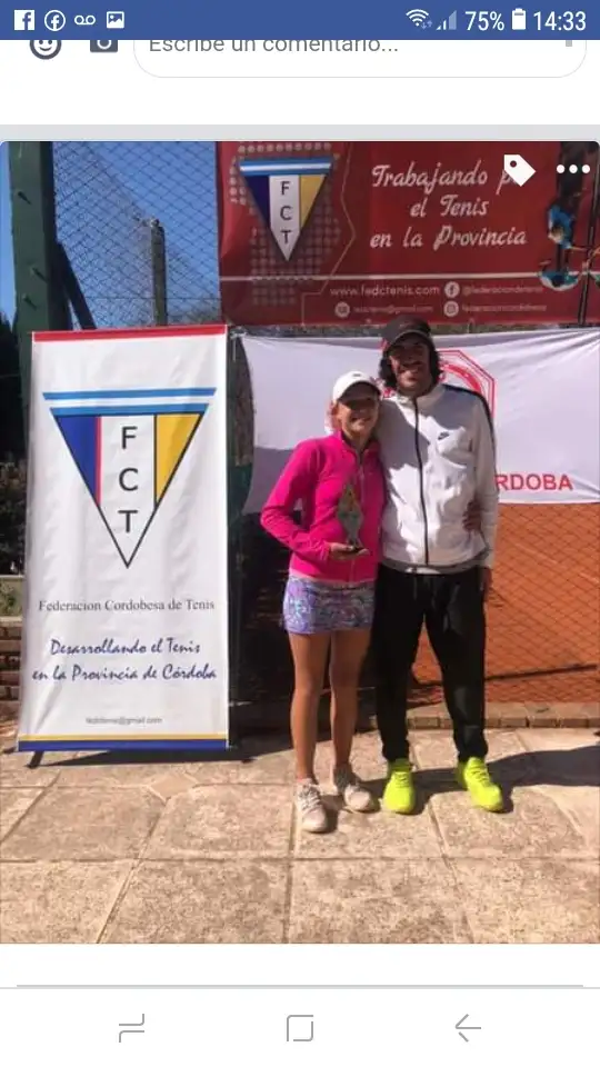 Larraya Guidi y su profesor Jerónimo Beber.