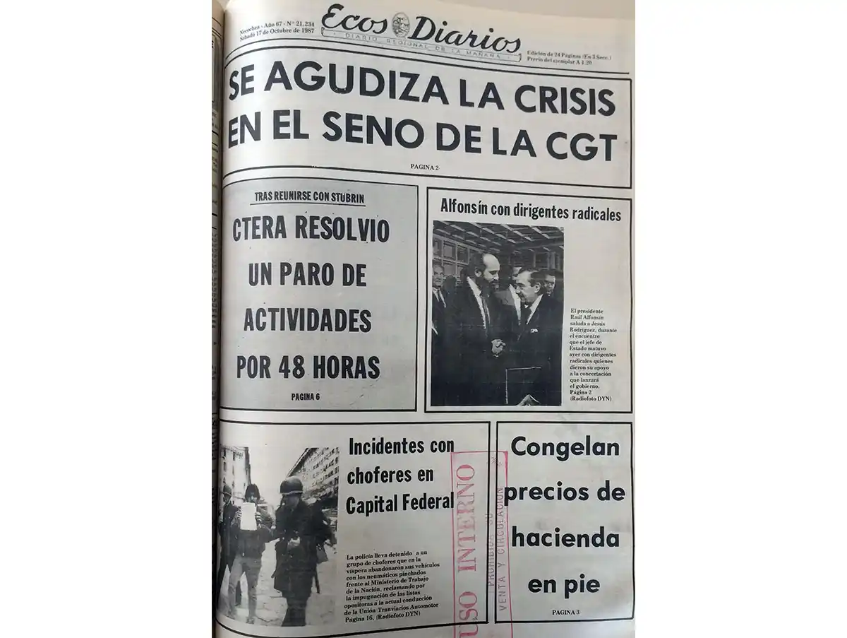 Sábado 17 de octubre de 1987