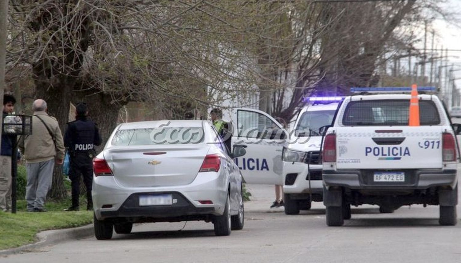 La tarde del 17 de setiembre del año pasado, frente a una casa del barrio Puerto, los patrulleros
