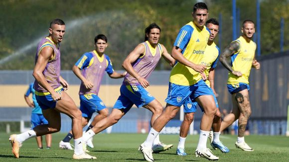 Lema y Benedetto se entrenaron diferenciado de cara al superclásico