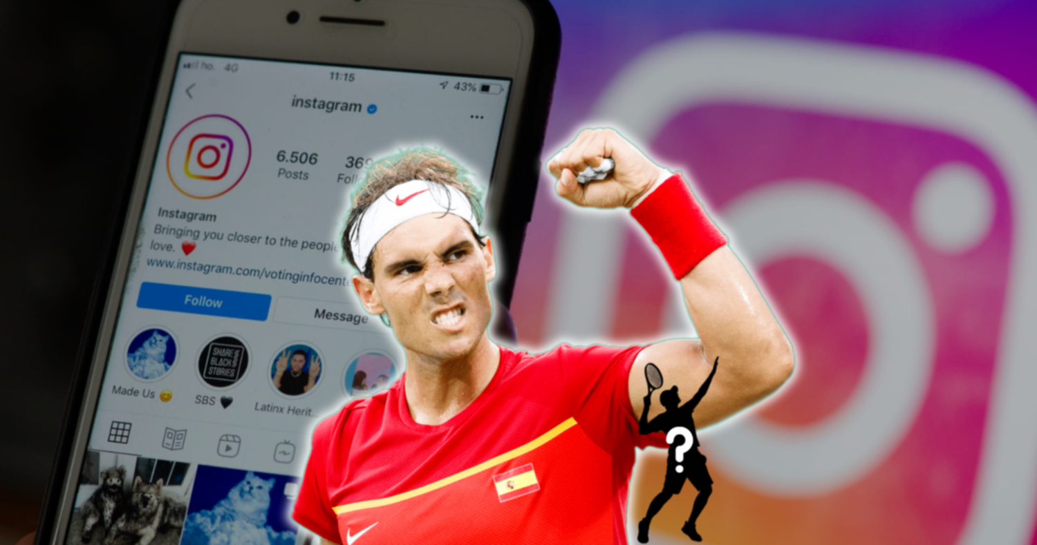 Rafael Nadal y los 4 tenistas más populares del mundo en Instagram