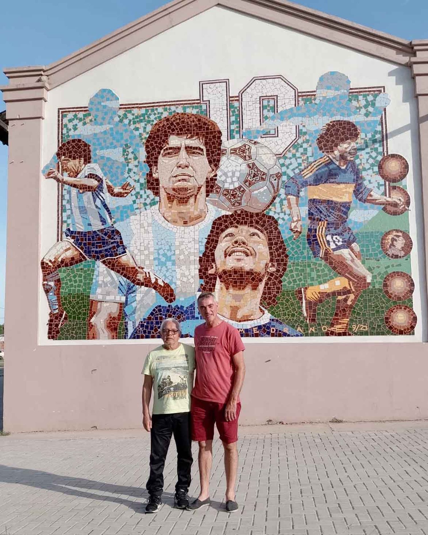 El Mural más grande de Maradona, estará en un pequeño pueblo entrerriano