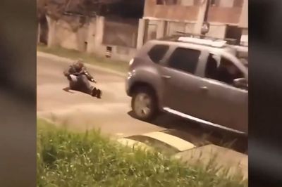 San Justo: vecinos ataron a una camioneta y arrastraron por la calle a un hombre acusado de robo