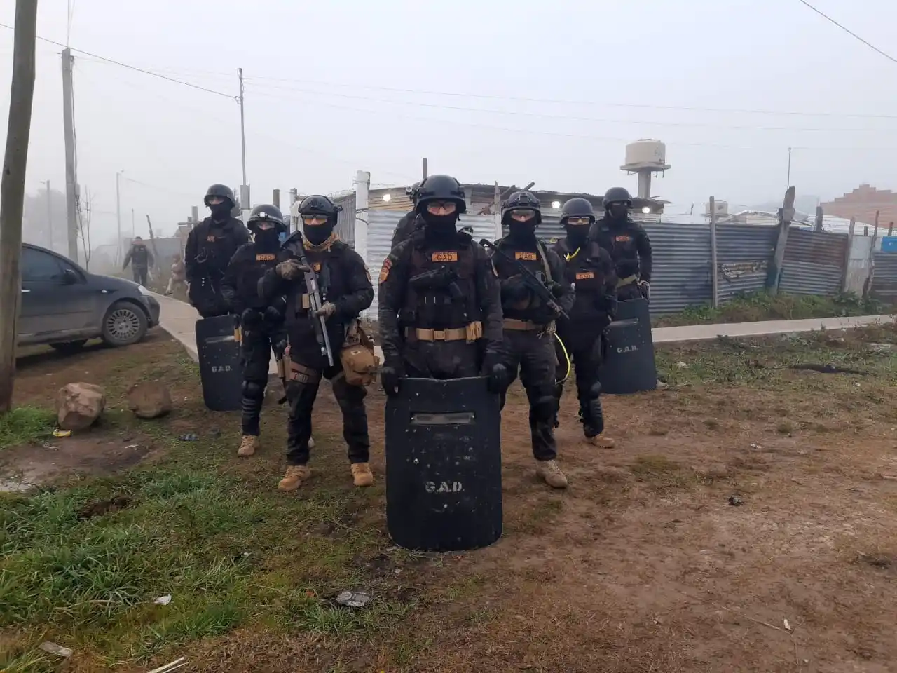 Ayer se procedió a la irrupcion de los inmuebles de referencia en el barrio La Herradura.