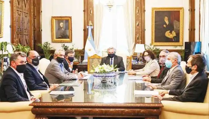 El Presidente recibió a representantes del campo