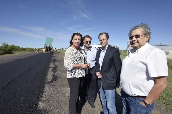 Bordet recorrió la obra de la ruta 32