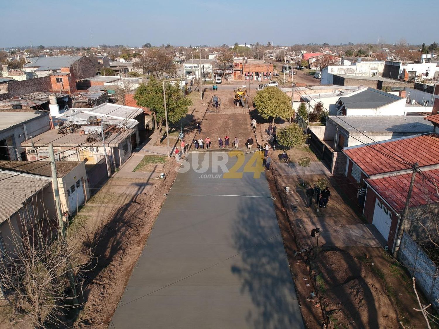 El Municipio pavimentó una nueva cuadra en el barrio Norte  