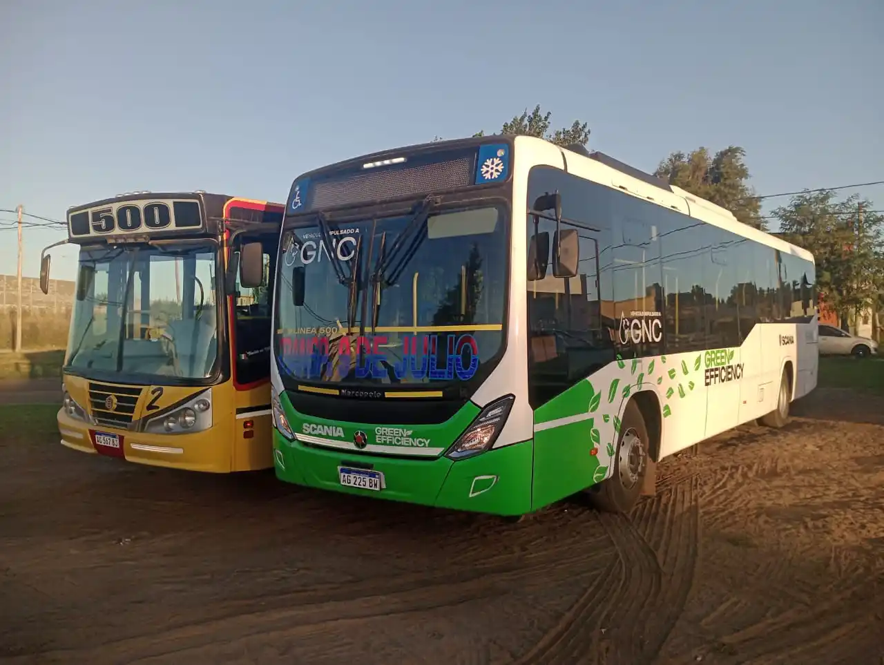 El colectivo a GNC tendrá su prueba hasta fin de mes.