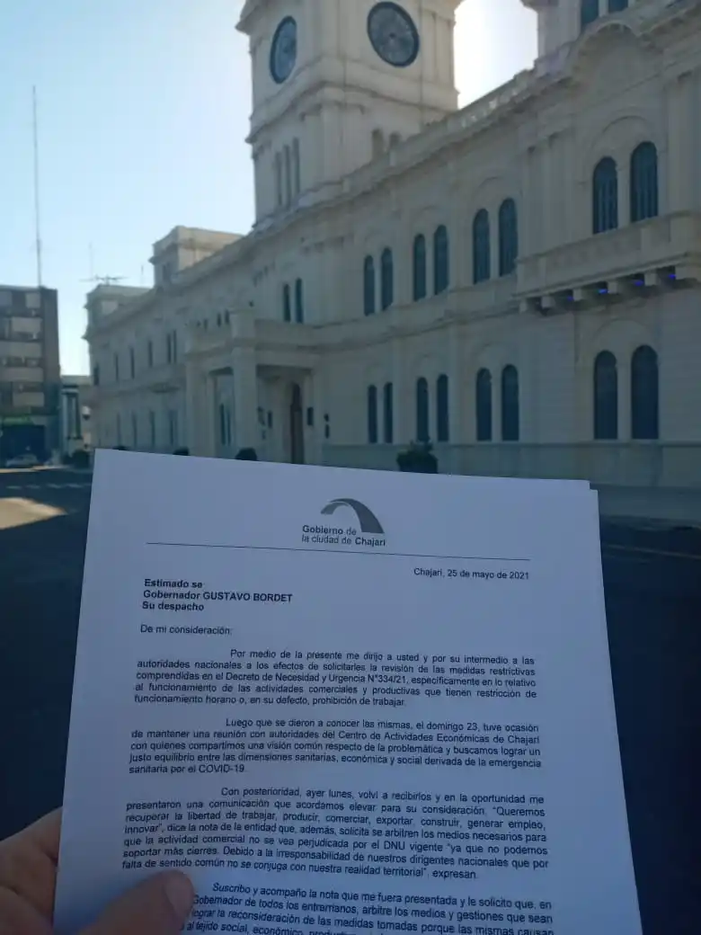 El Municipio de Chajarí ofrece 10 millones de pesos para la compra de vacunas