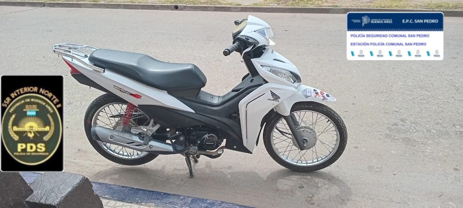 La mpto había sido denunciada en una comisaría de la ciudad de Casilda, Provincia de Sana Fe. Foto: prensa Policía.