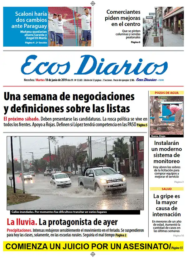Tapa del 18 de junio de 2019
