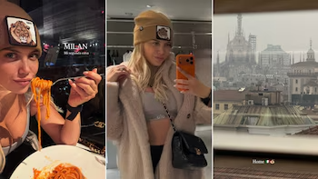Wanda Nara y Martín Migueles disfrutaron una escapada romántica en Milán