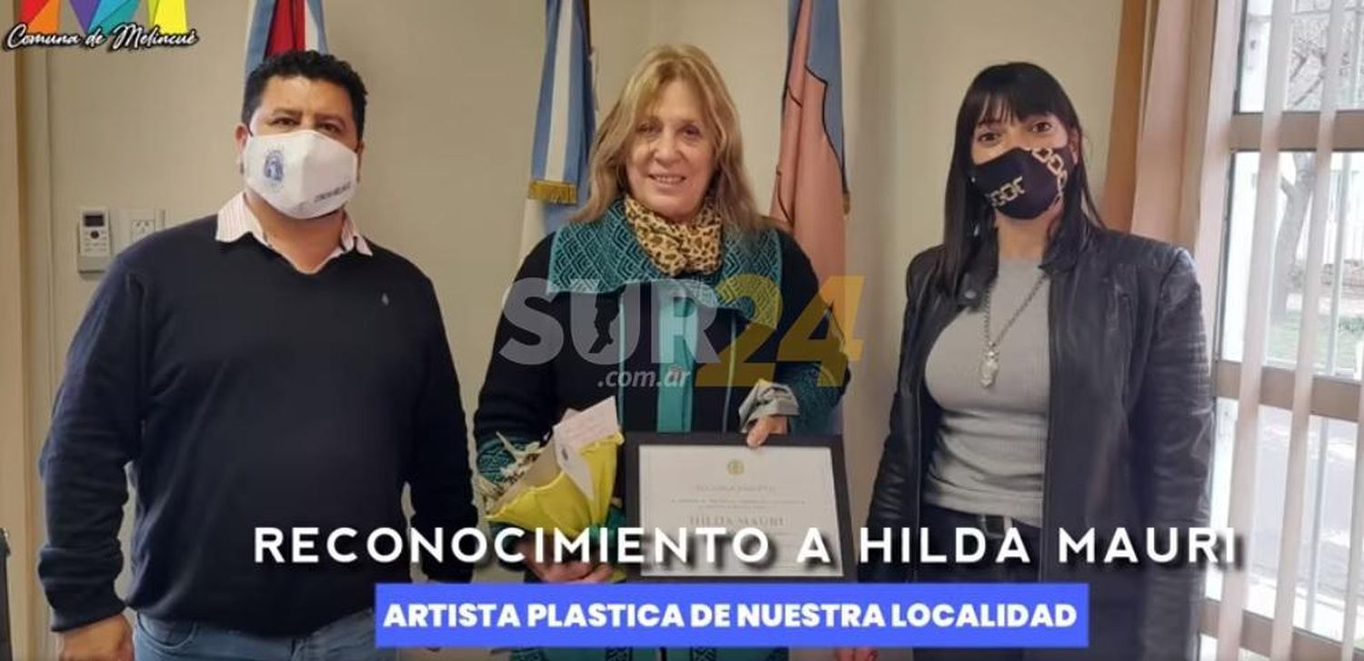 La Comuna de Melincué distinguió a la artista plástica Hilda Mauri