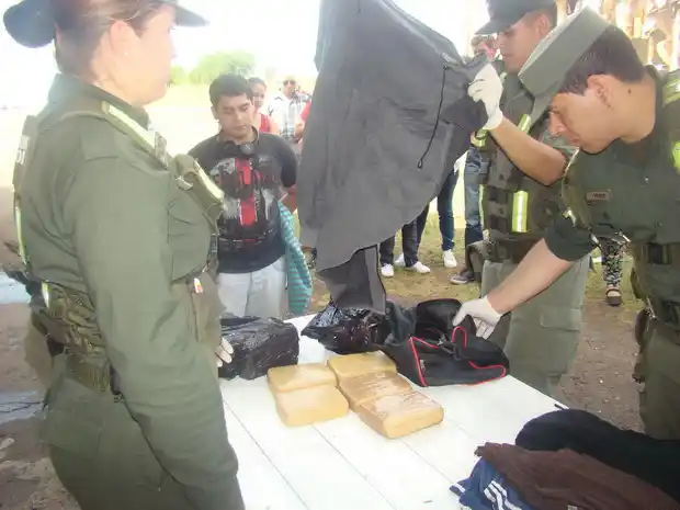 Encuentran más de 17 kilos de marihuana en otro colectivo
