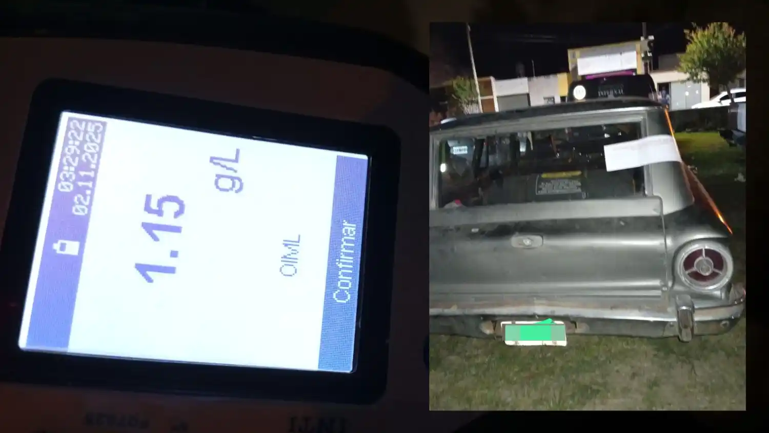 Uno de los infraccionados por alcoholemia tenía 1,15 mg en sangre.