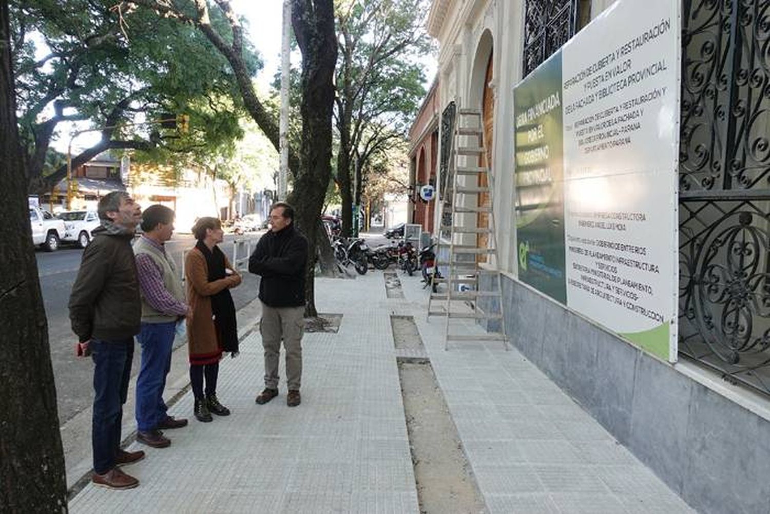 La obra de restauración y puesta en valor de la Biblioteca Provincial  supera el 85 por ciento de avance