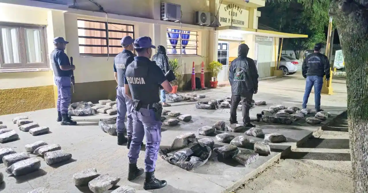 Incautan más de 125 kilos de marihuana abandonados en la ruta