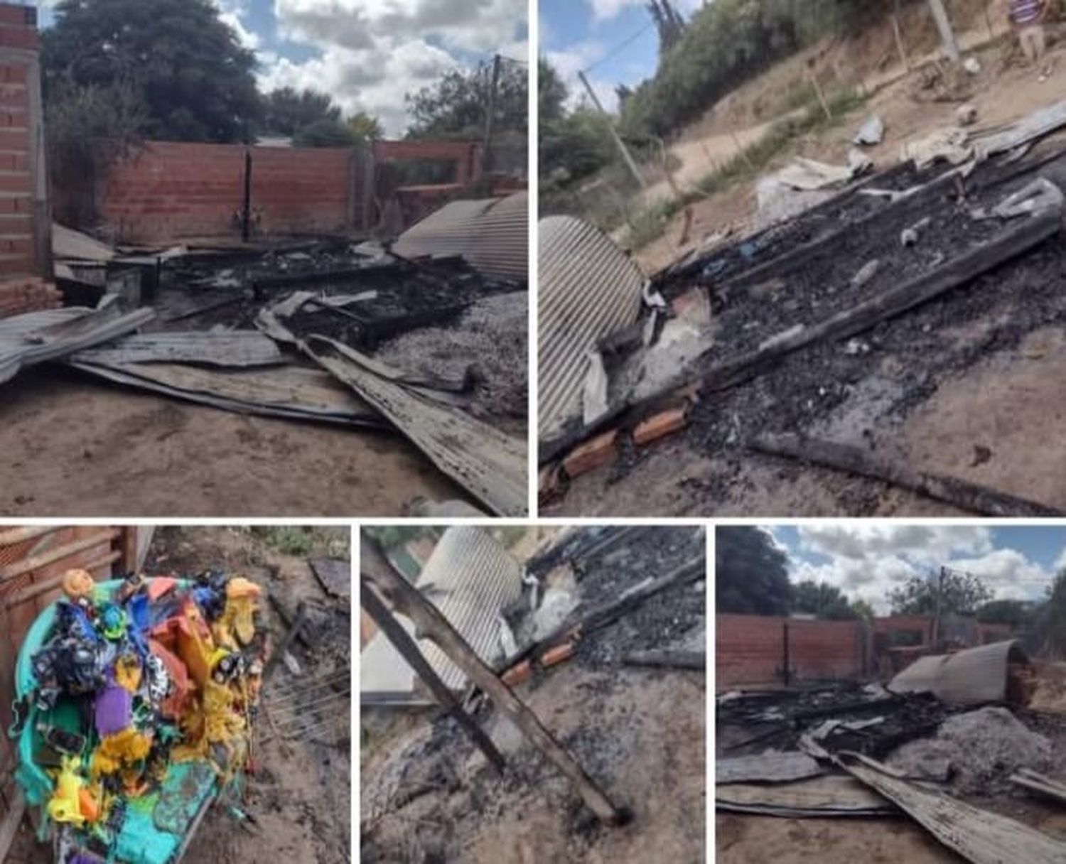 Pide ayuda tras el incendio de su casa