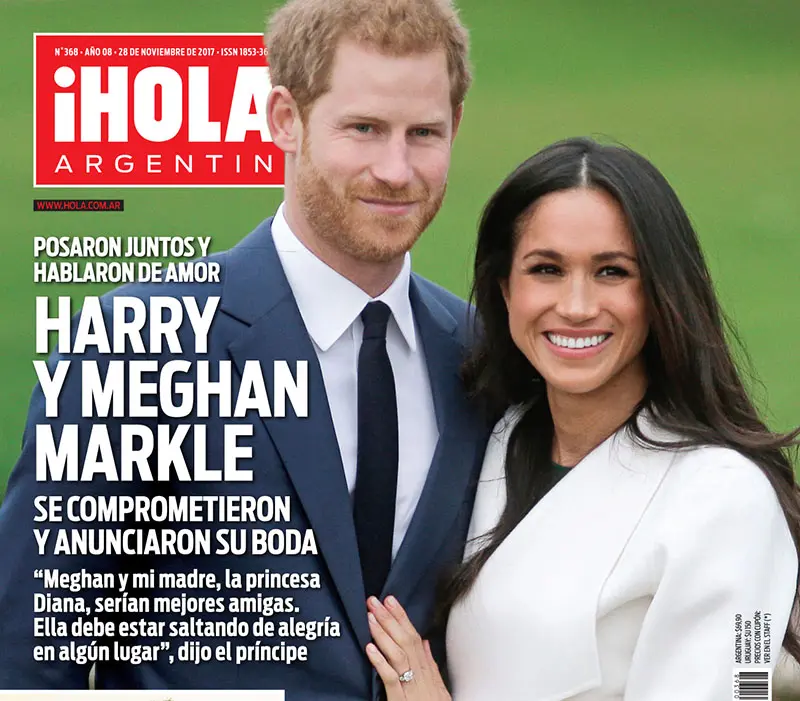 El anuncio de la boda del príncipe Harry en ¡Hola!