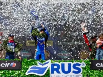 Celebración del podio de la Clase 3