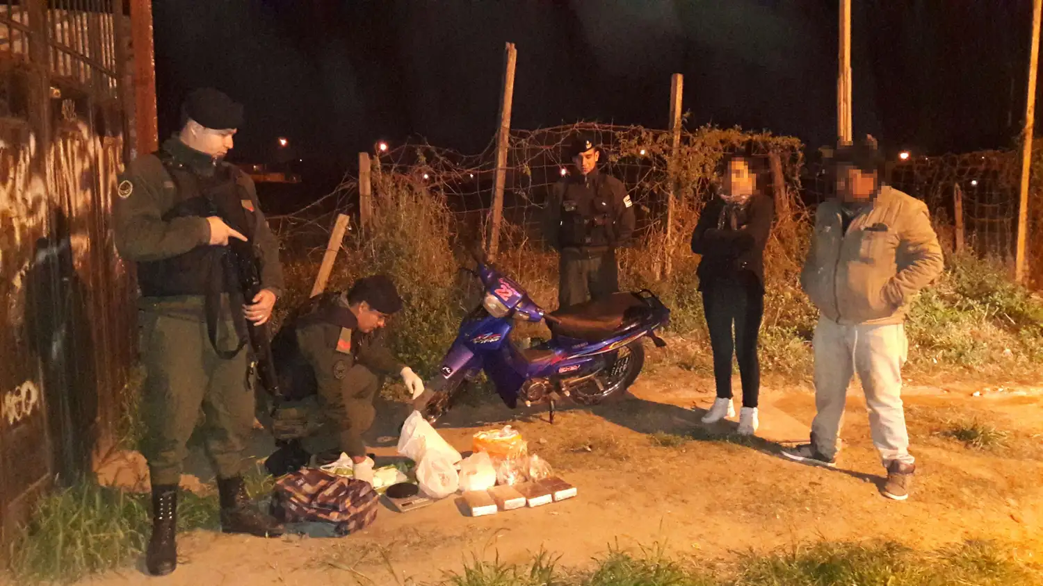 Gendarmería decomisó cocaína, marihuana, sustancia de corte y dinero en efectivo