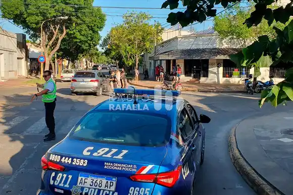 Accidente de tránsito en la ciudad terminó con una adolescente hospitalizada y con un ataque de nervios