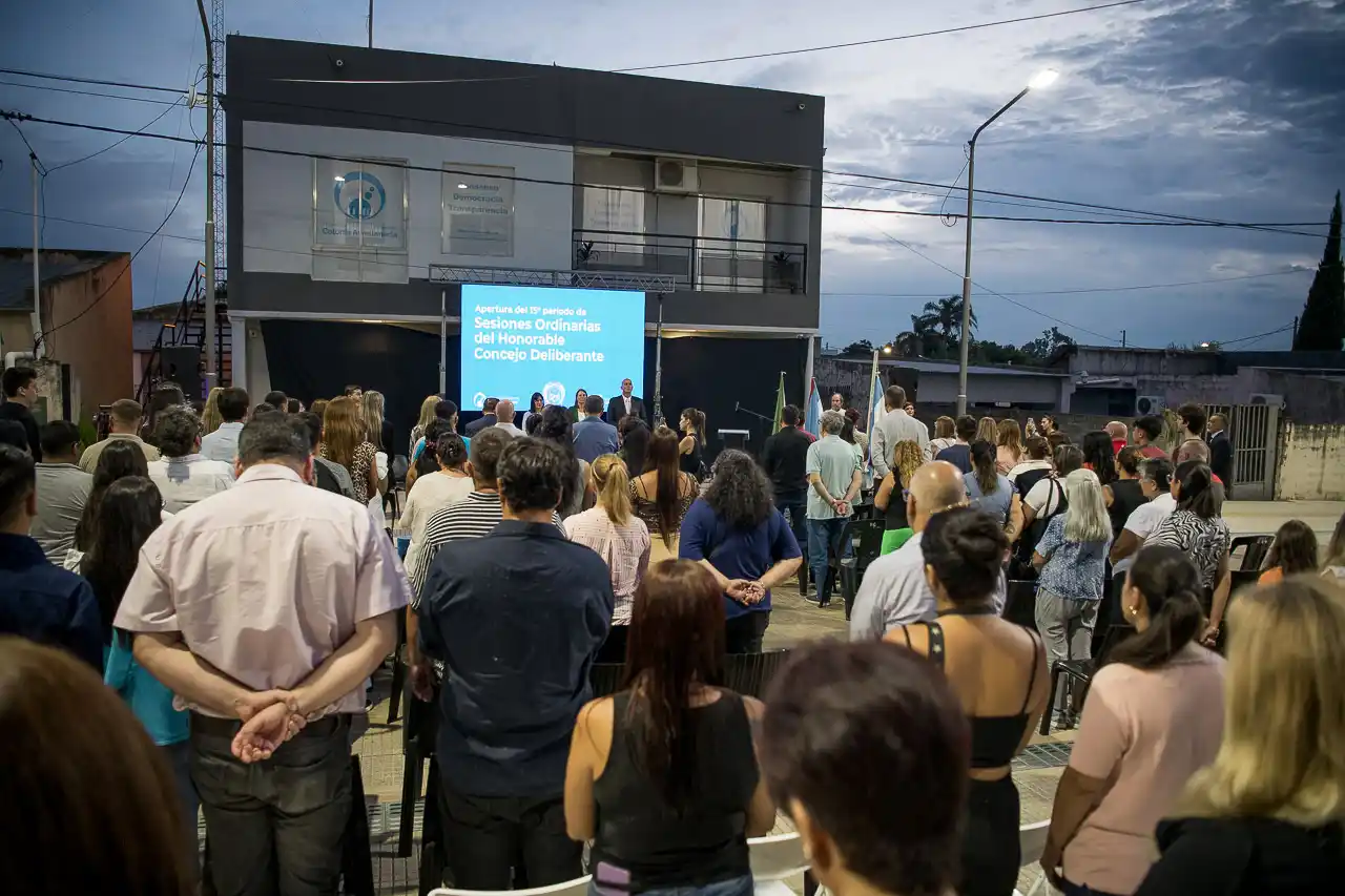 Ariel Weiss inauguró el período de sesiones ordinarias en Colonia Avellaneda