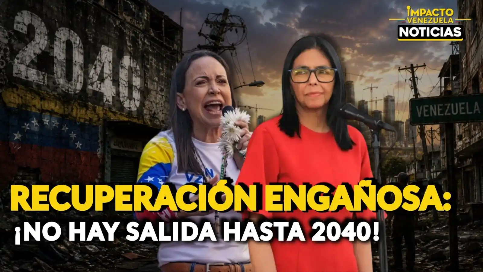 RECUPERACIÓN ETERNA: Venezuela condenada a esperar el cambio hasta 2040